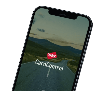 WEX CardControl app Screen 2